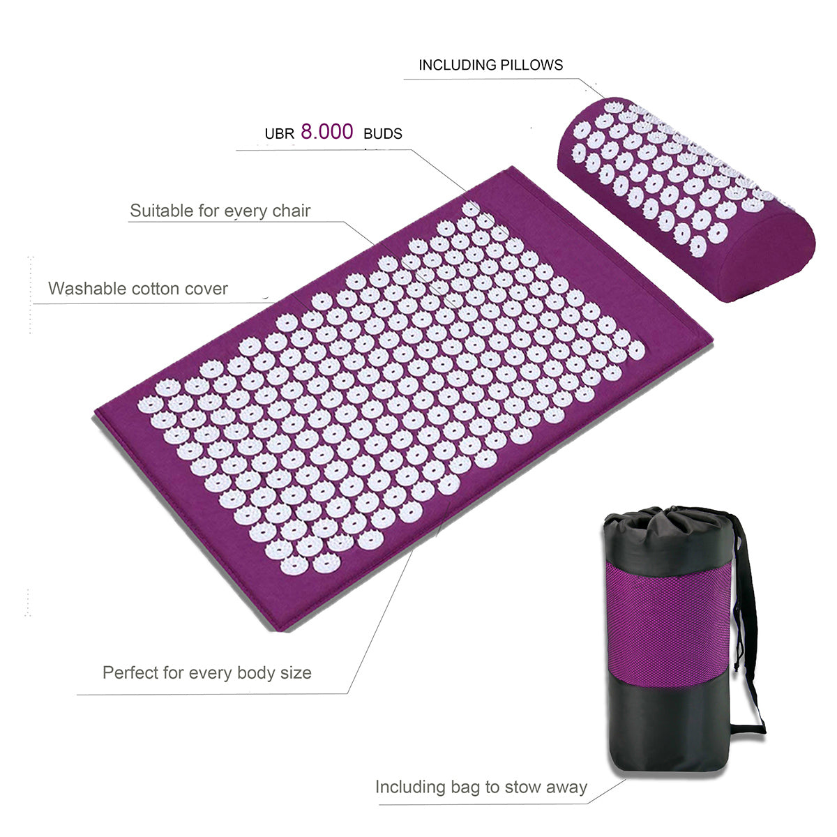 Acupressure Mat Massage Relieve Stress